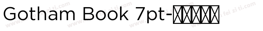Gotham Book 7pt字体转换